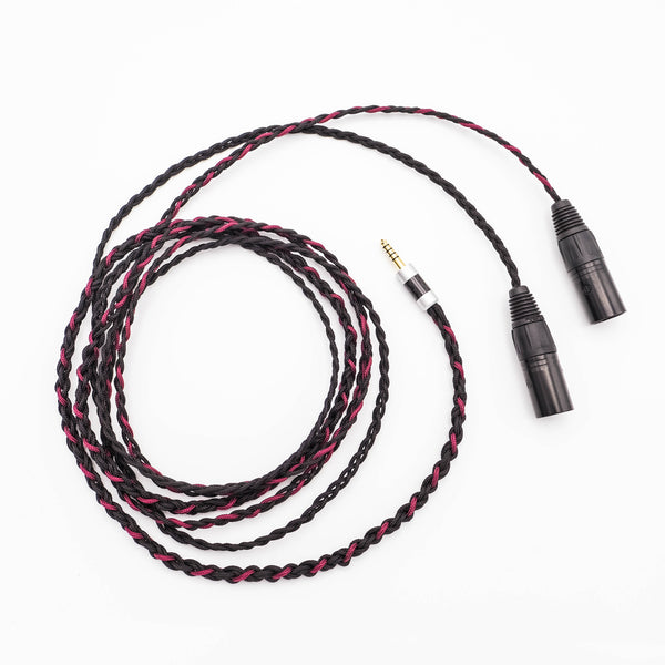 Balanced 4.4mm TRRRS to Dual XLR 3 Pin Male for ACTIVE SPEAKERS